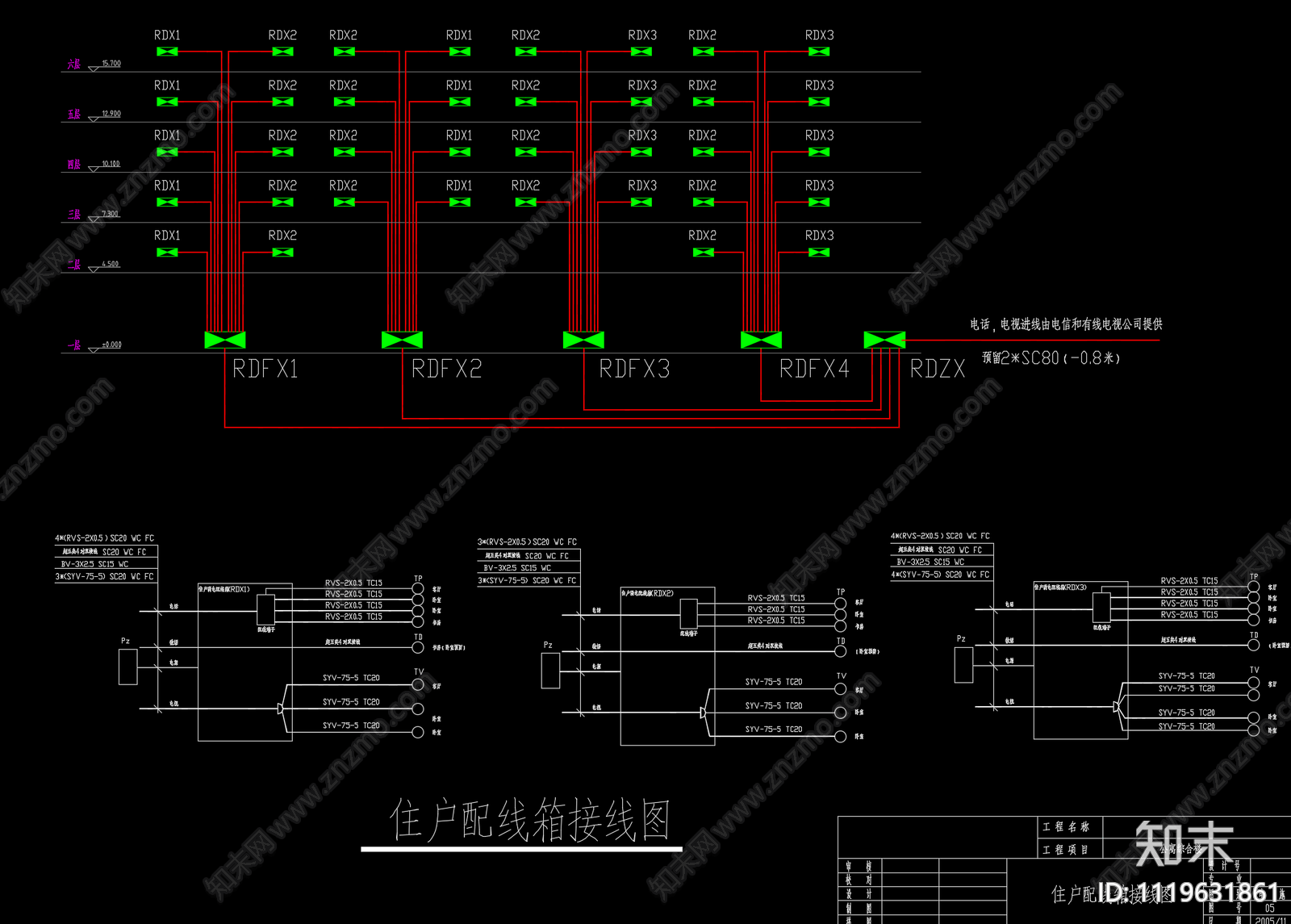 机电水电系统图施工图cad施工图下载【ID:1119631861】