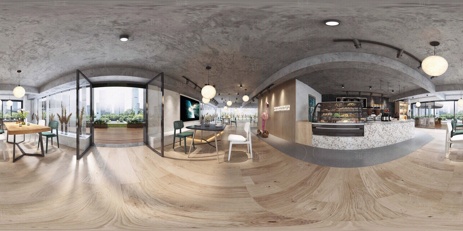 工业风咖啡厅HDR贴图下载【ID:1119632629】