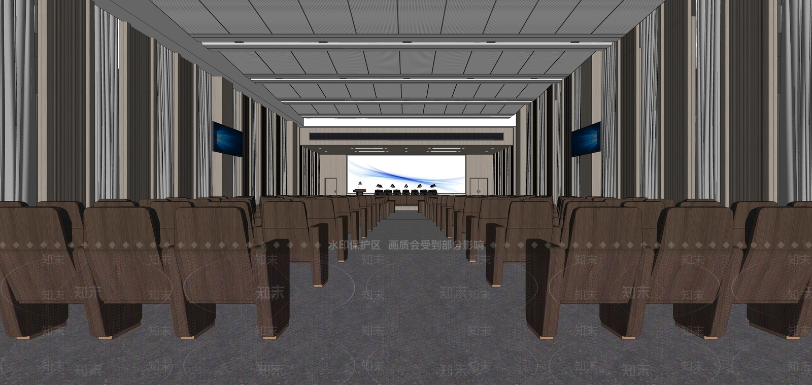 现代报告厅SU模型下载【ID:1119632632】