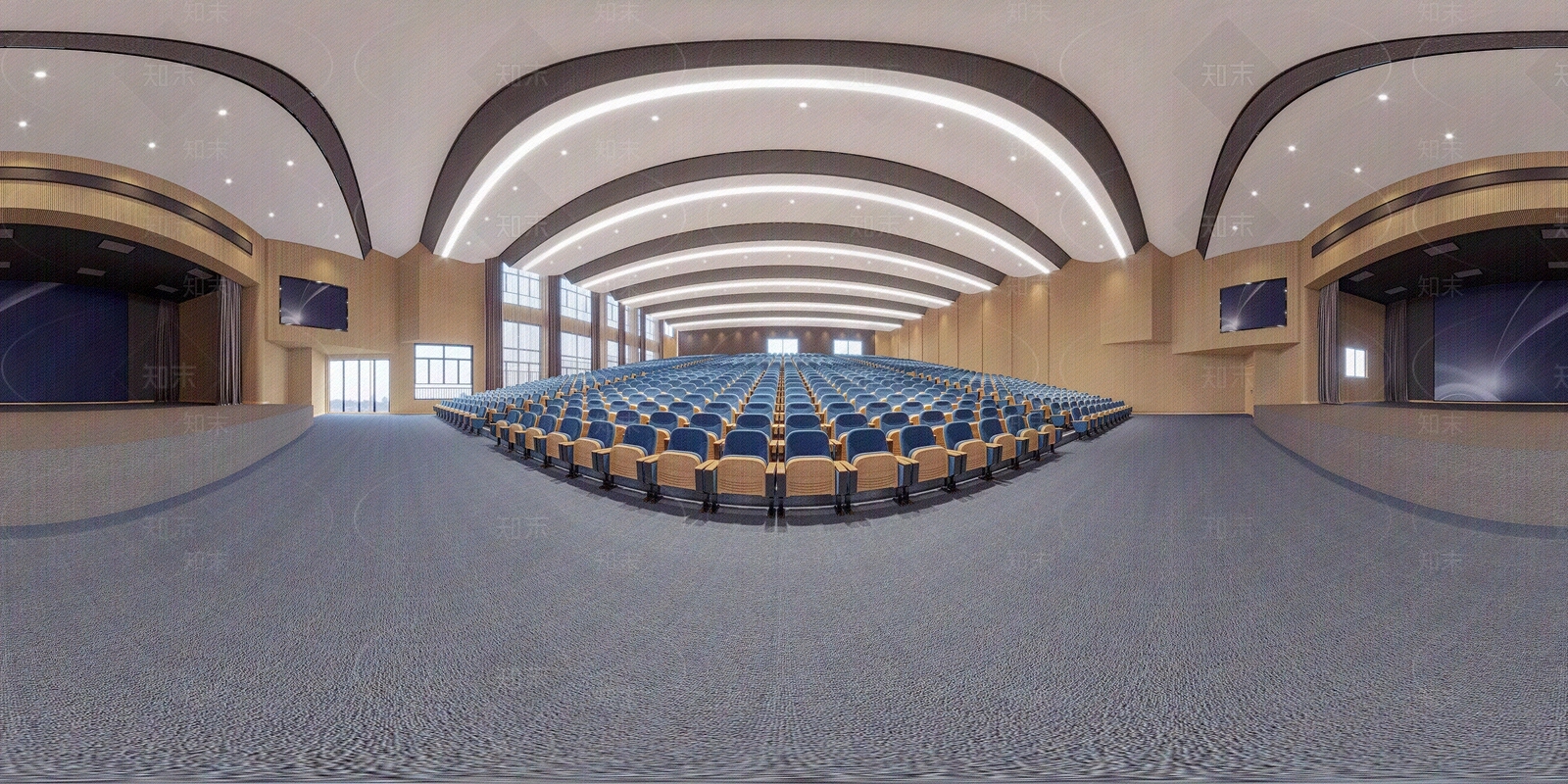 会议报告厅室内HDR贴图下载【ID:1119634643】