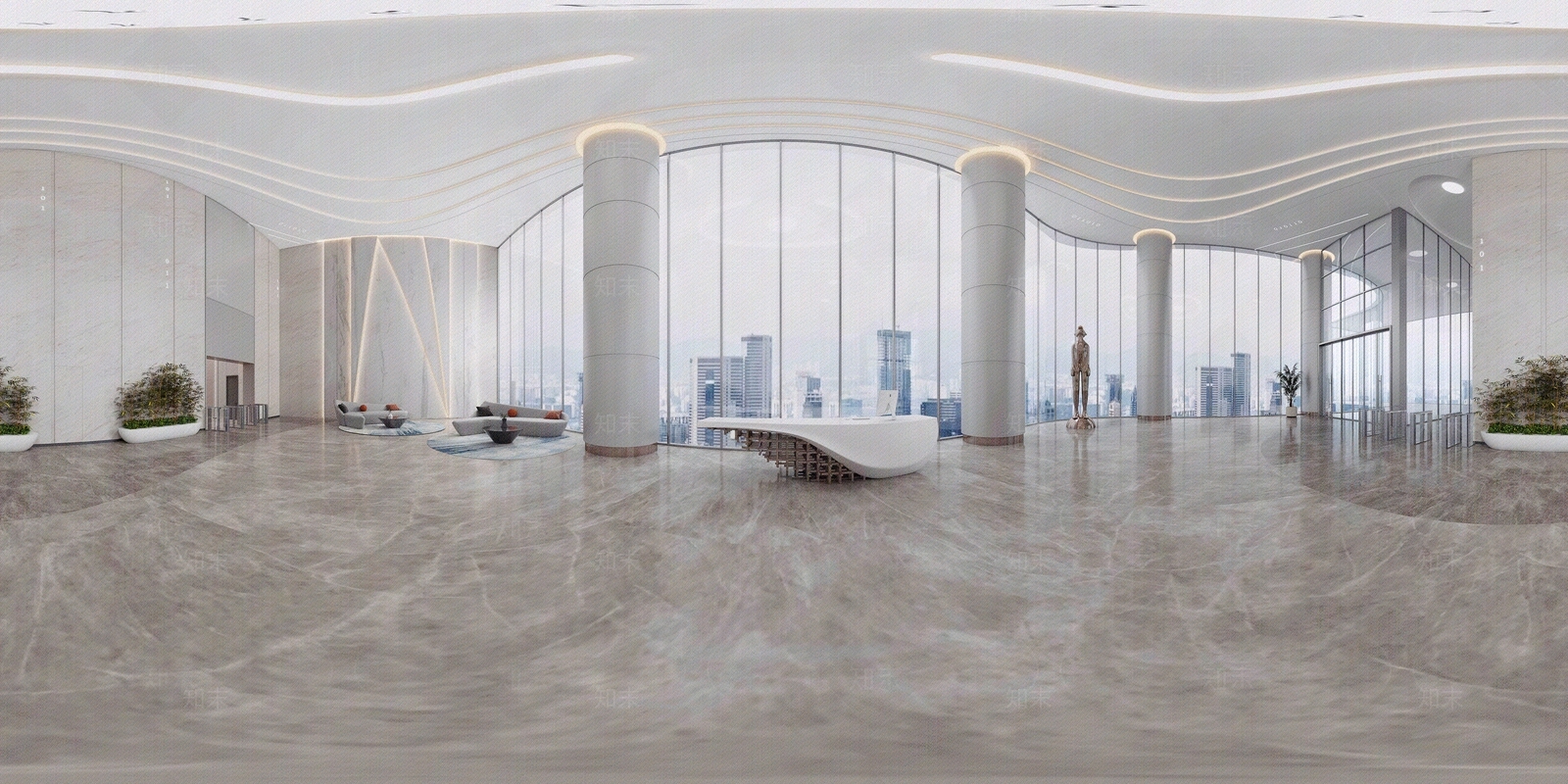 现代大堂HDR贴图下载【ID:1119637282】