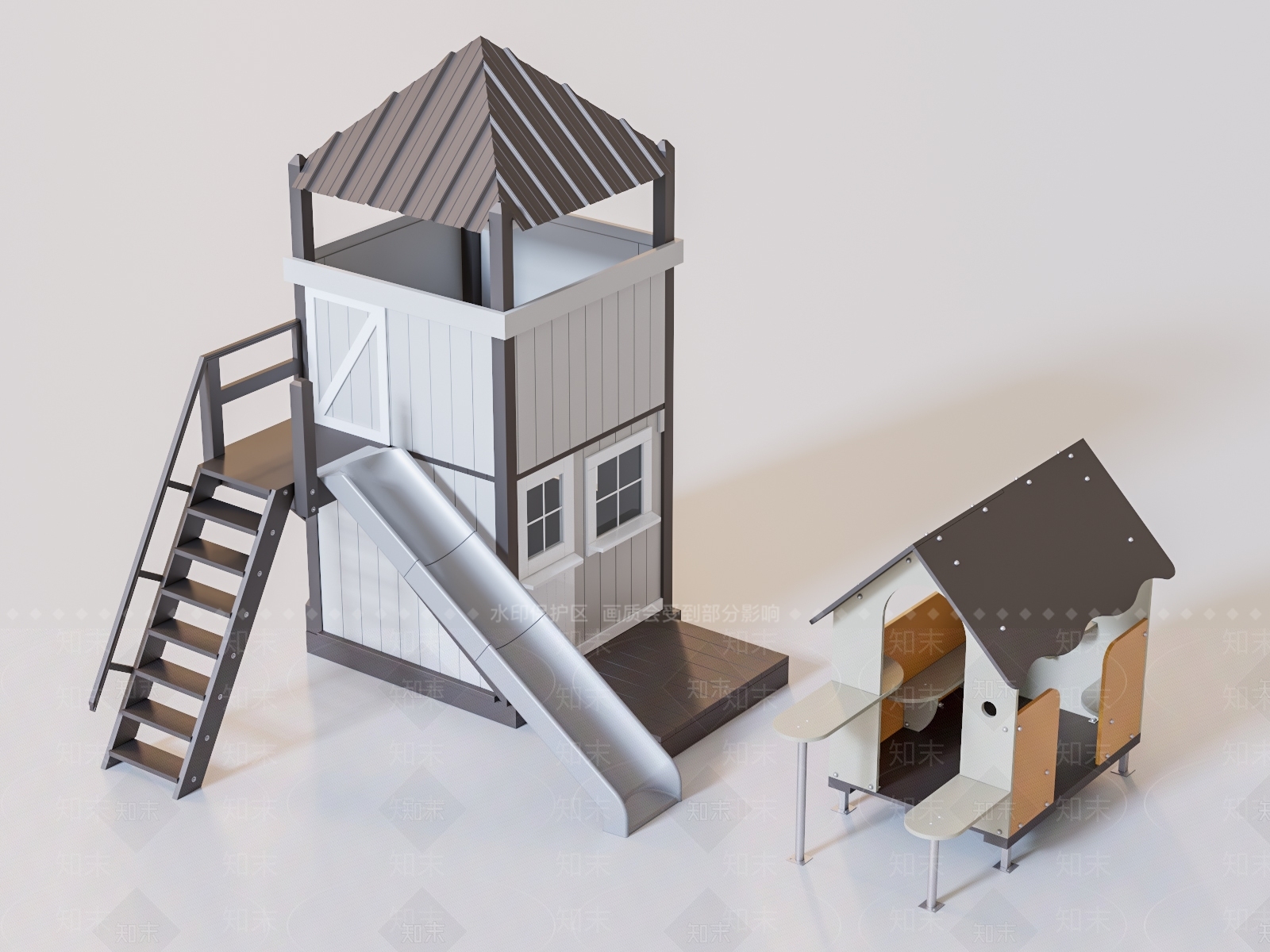 儿童滑梯3D模型下载【ID:1119726411】