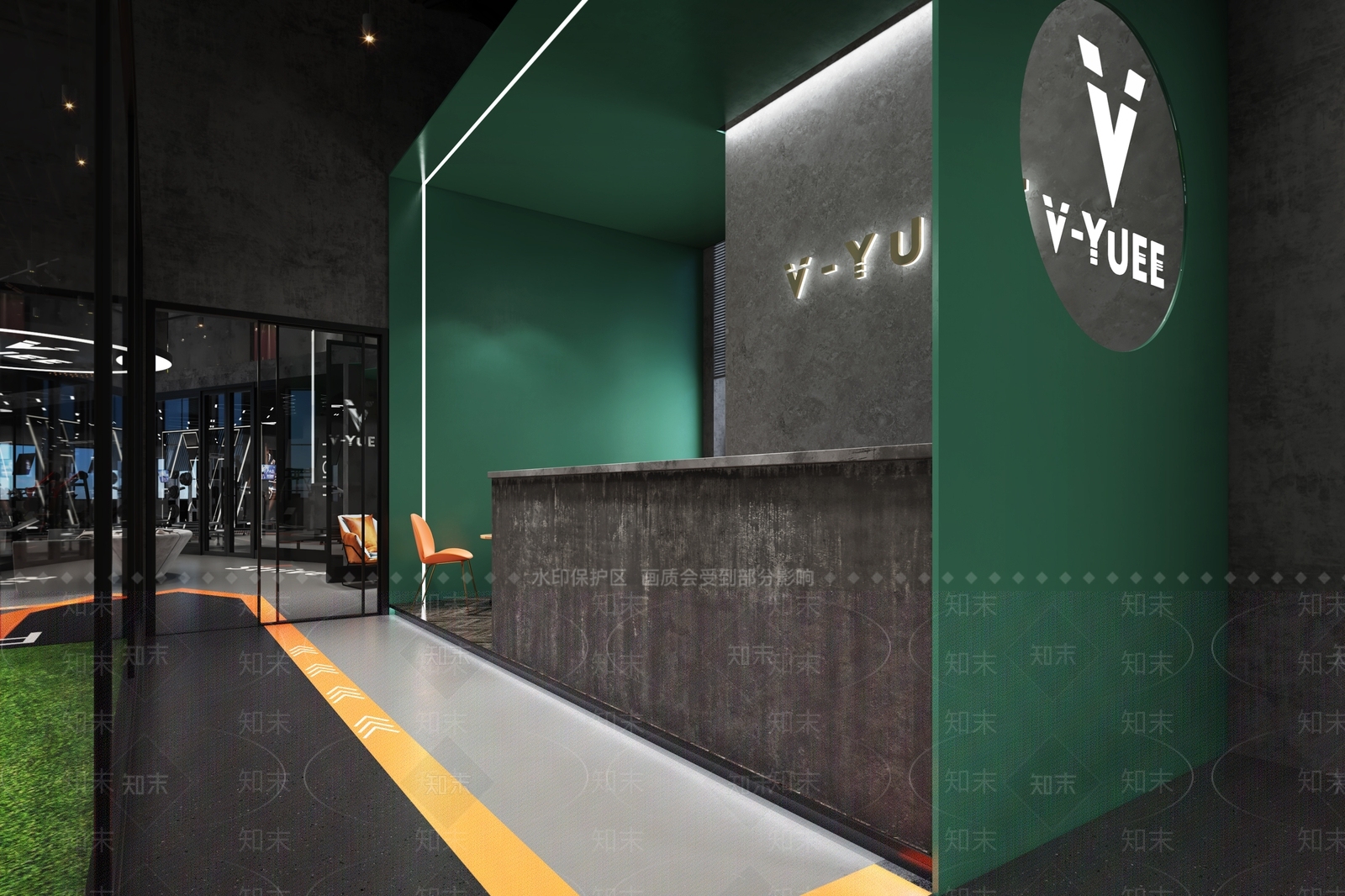现代健身房3D模型下载【ID:1119684827】