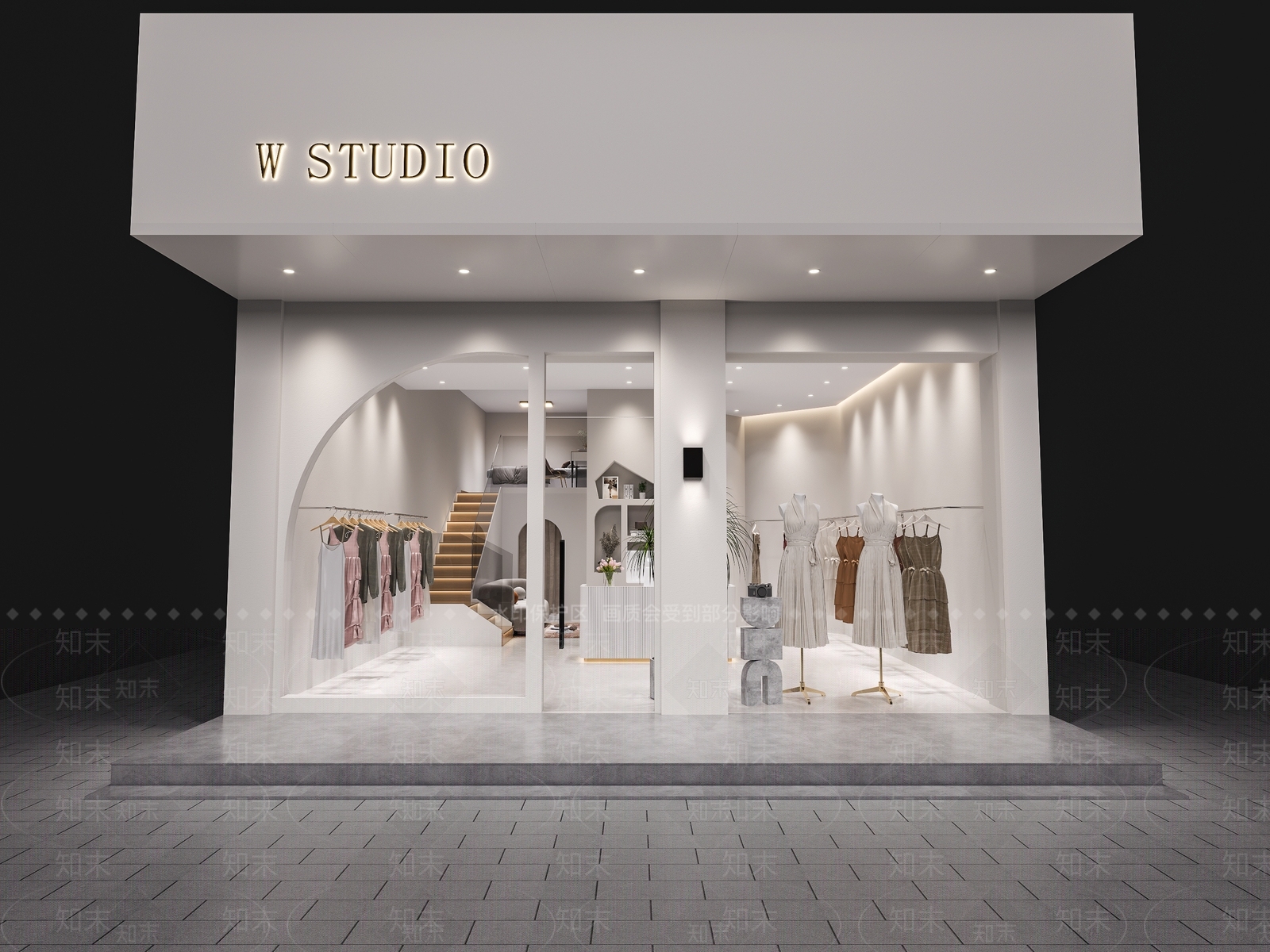 现代女装店3D模型下载【ID:1119678471】