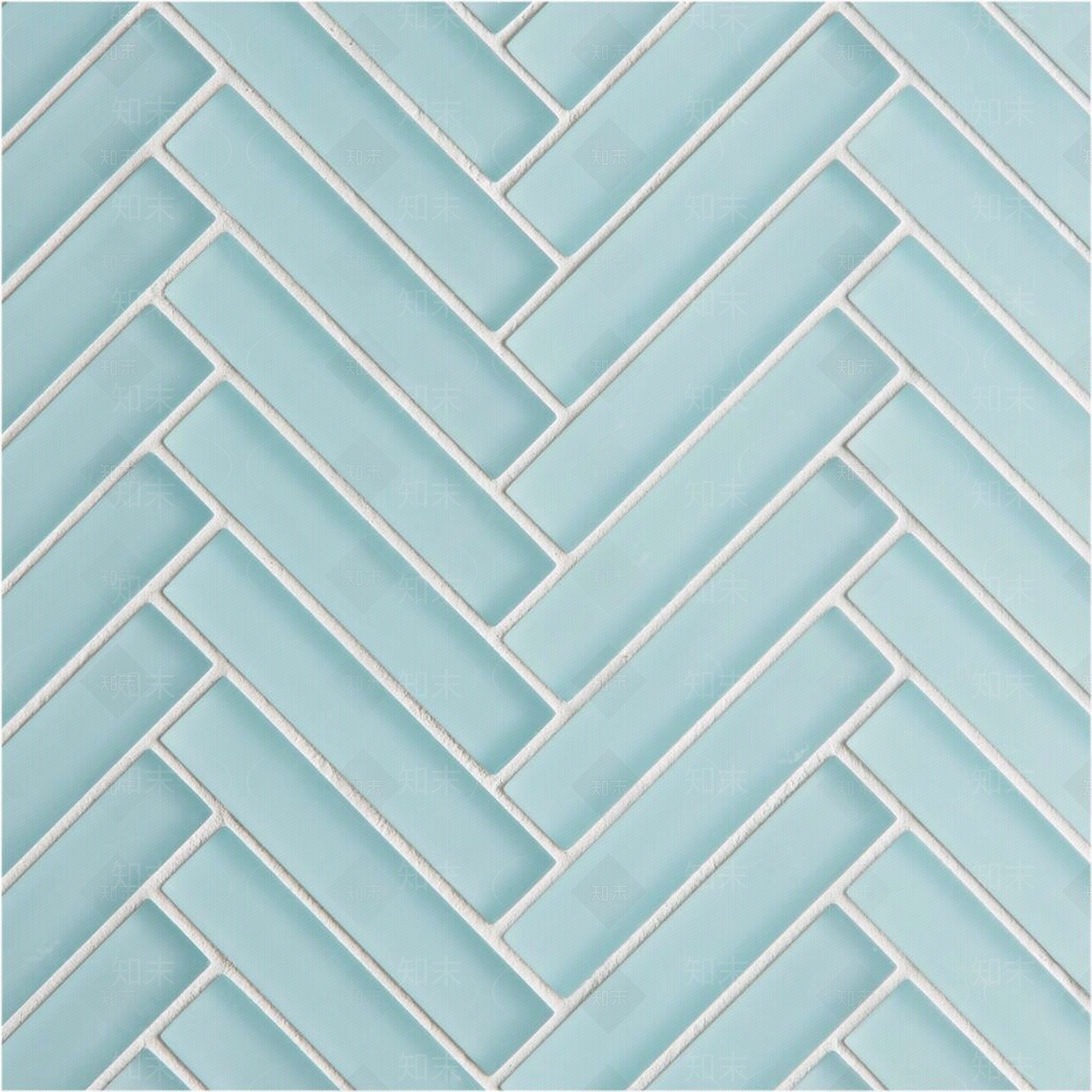 冰川蓝色玻璃人字形瓷砖纹理贴图下载【ID:1119677871】