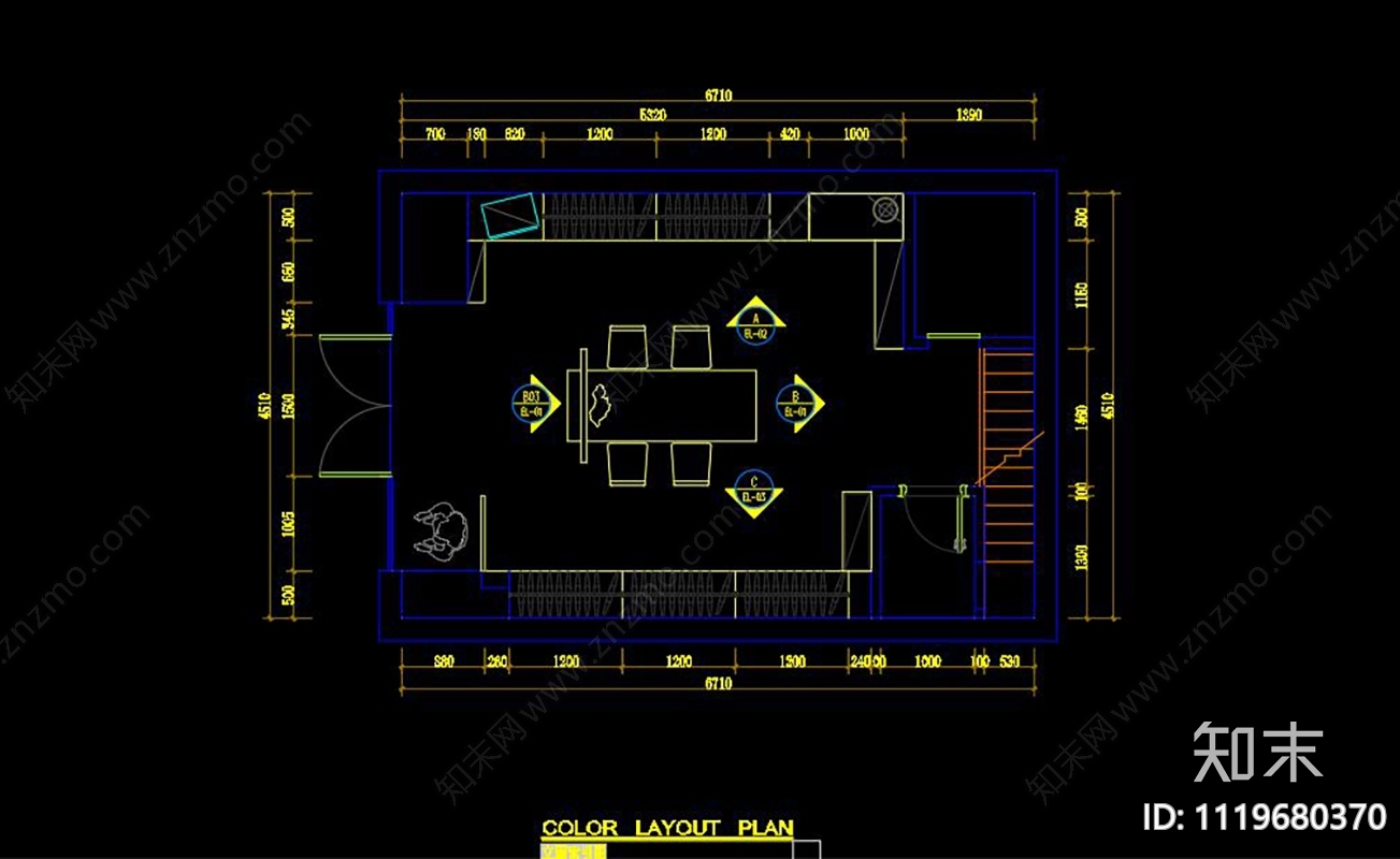 全套旗袍店专卖CAD施工图效果图cad施工图下载【ID:1119680370】