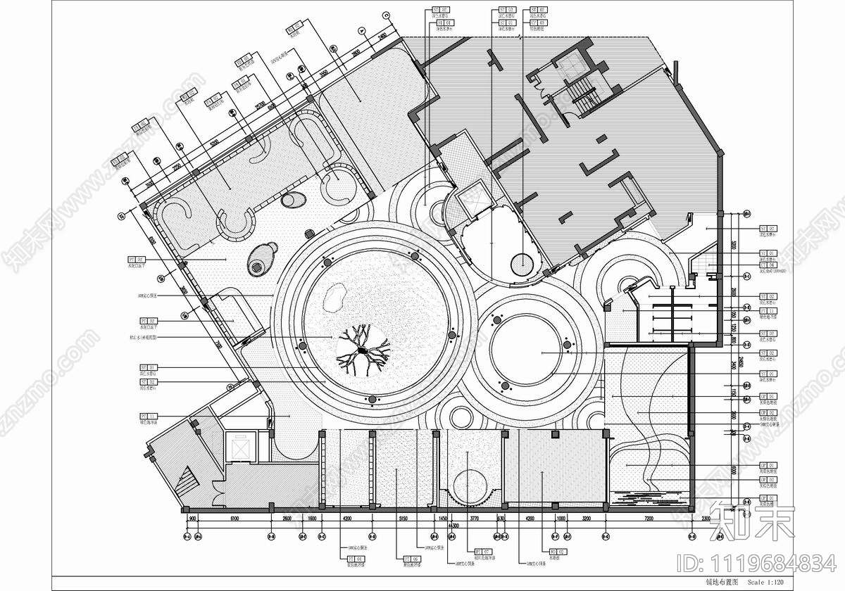 1000㎡儿童成长亲子休闲娱乐会所施工图施工图下载【ID:1119684834】