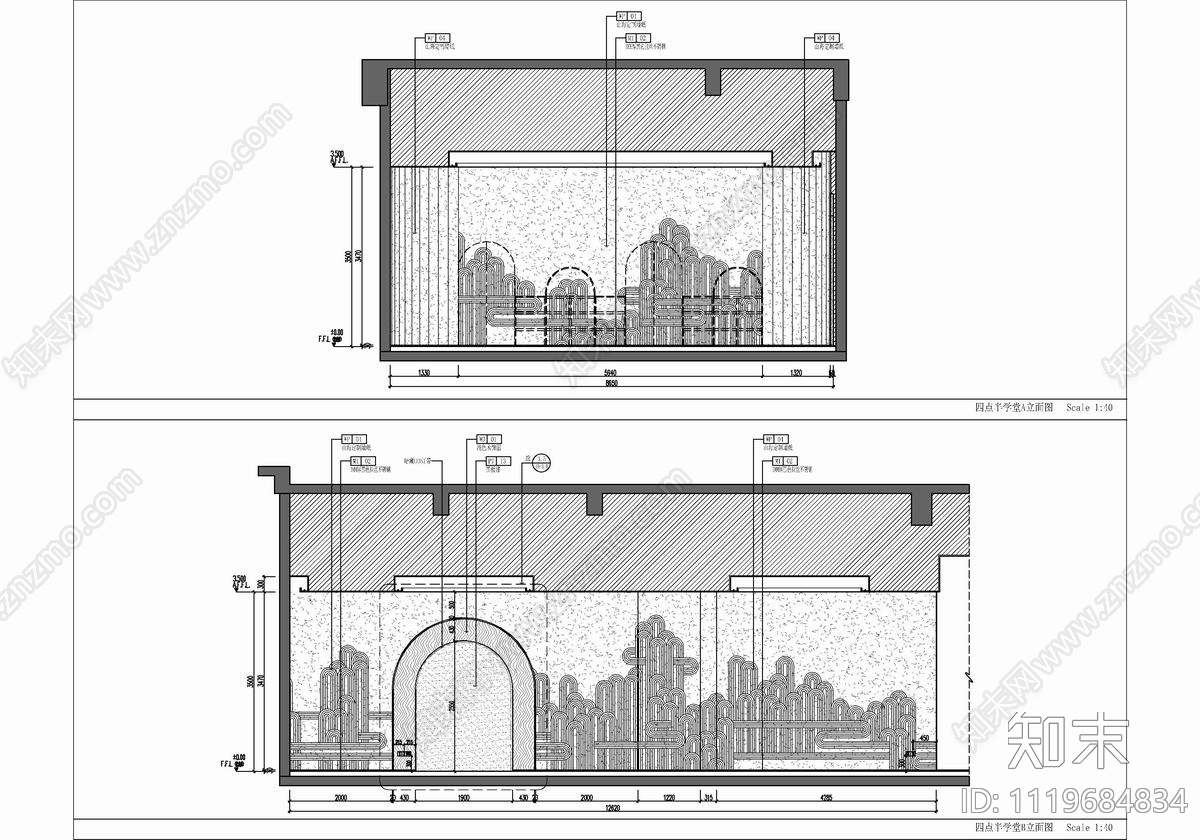 1000㎡儿童成长亲子休闲娱乐会所施工图施工图下载【ID:1119684834】