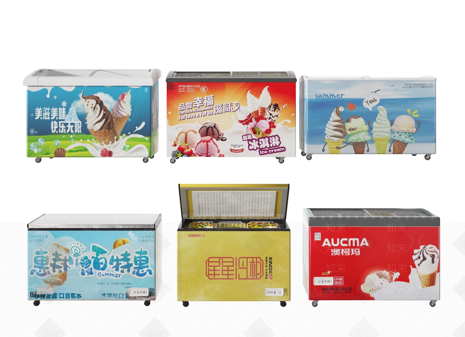 超市冰柜3D模型下载【ID:1119694187】