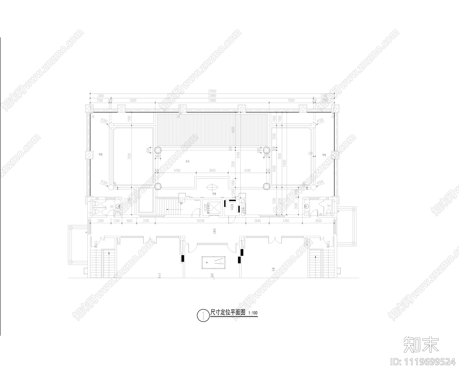 欧式古典屋顶花园节点详图施工图cad施工图下载【ID:1119699524】