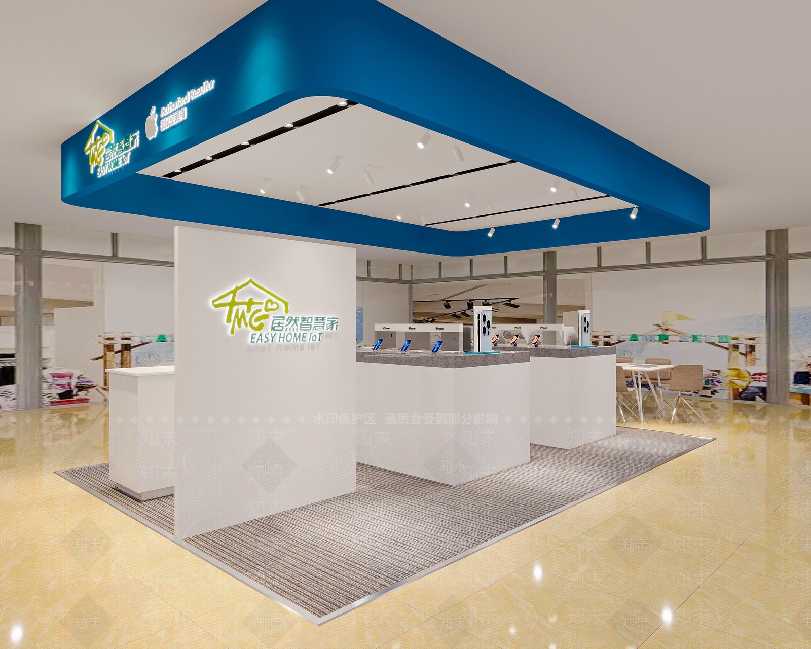 现代苹果手机店3D模型下载【ID:1119711988】