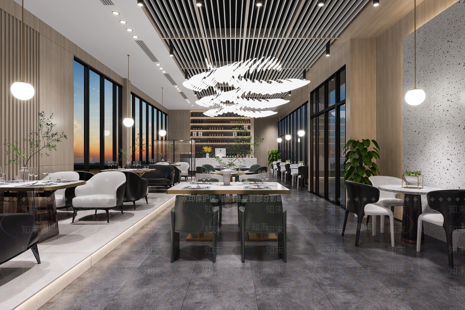 现代茶餐厅3D模型下载【ID:1119724011】