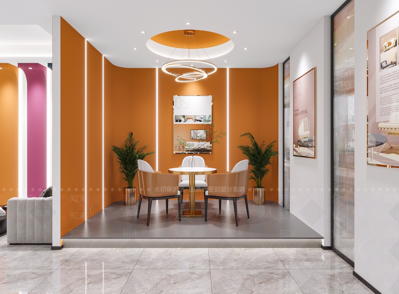 现代艺术漆店3D模型下载【ID:1119724055】