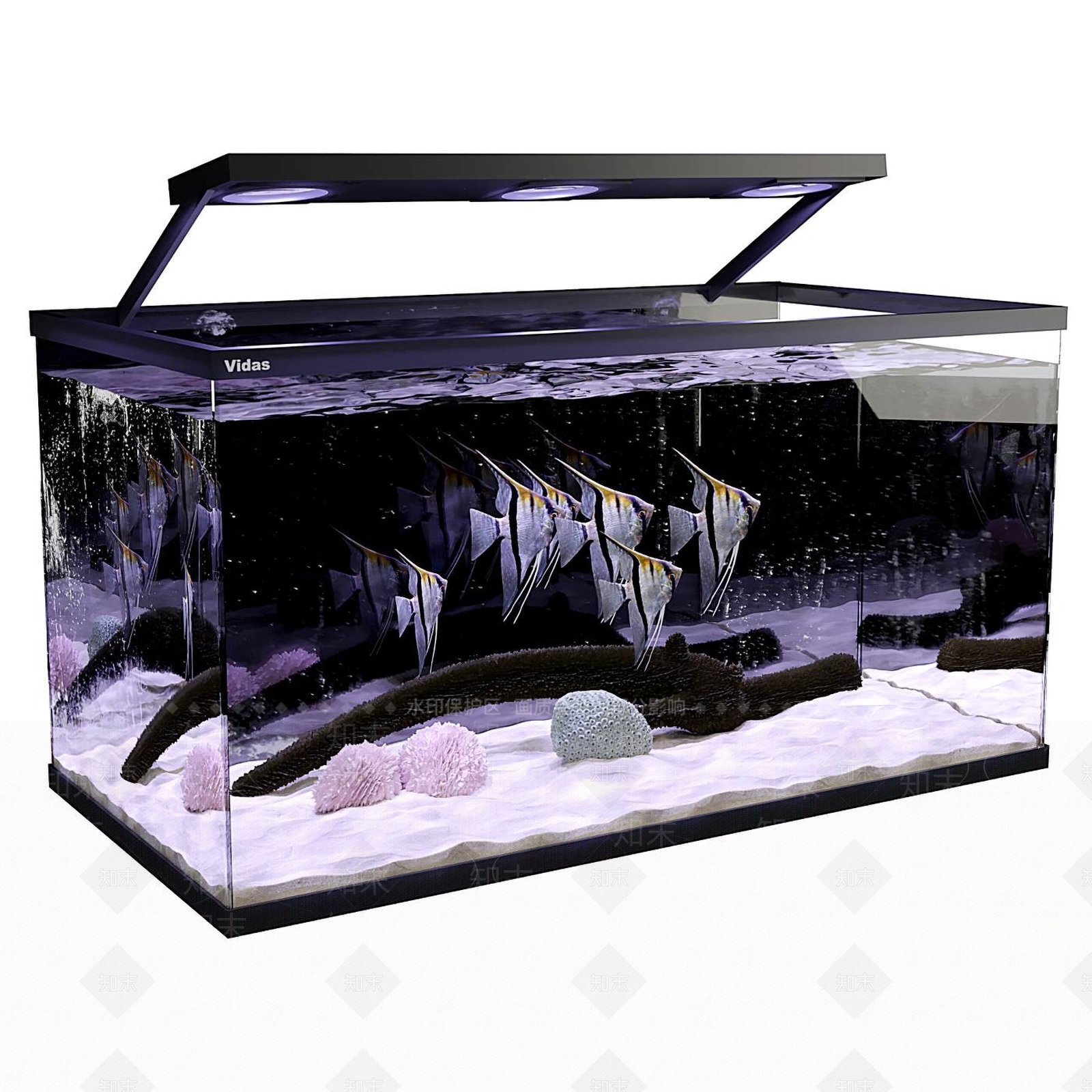 现代鱼缸3D模型下载【ID:1119727030】