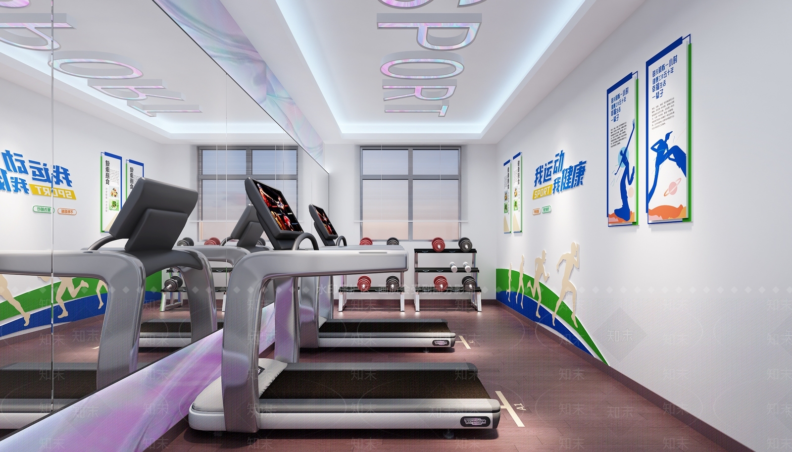 现代健身房3D模型下载【ID:1119728079】