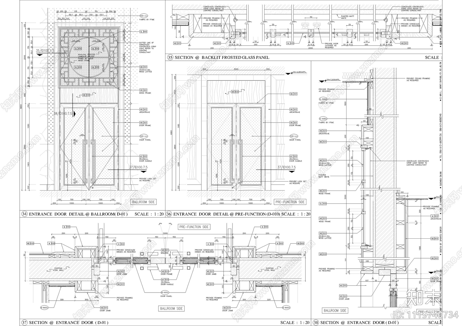 自动折叠门大样图施工图施工图下载【ID:1119740734】