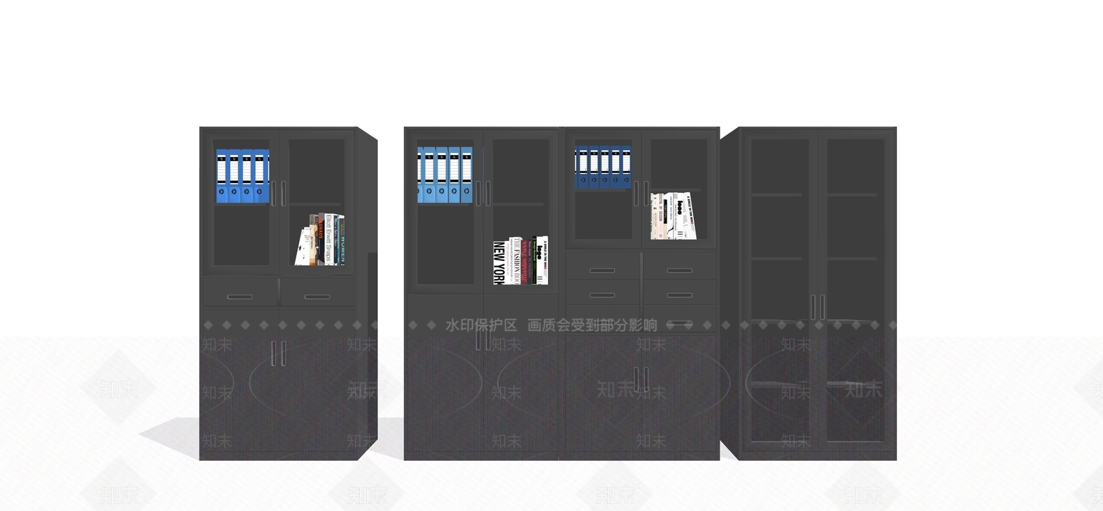 现代文件柜SU模型下载【ID:1119758864】