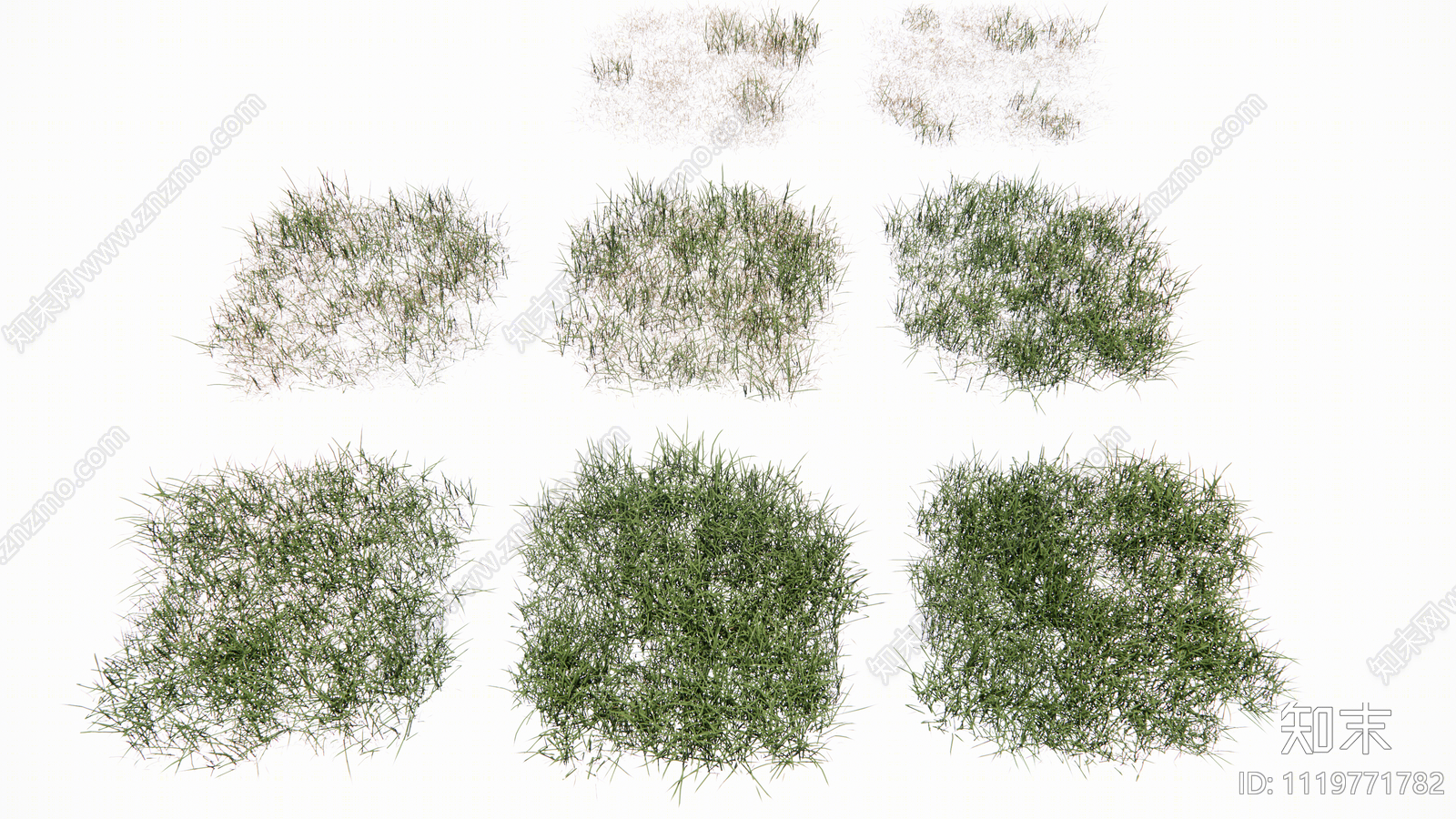 多种真实草地SU模型下载【ID:1119771782】
