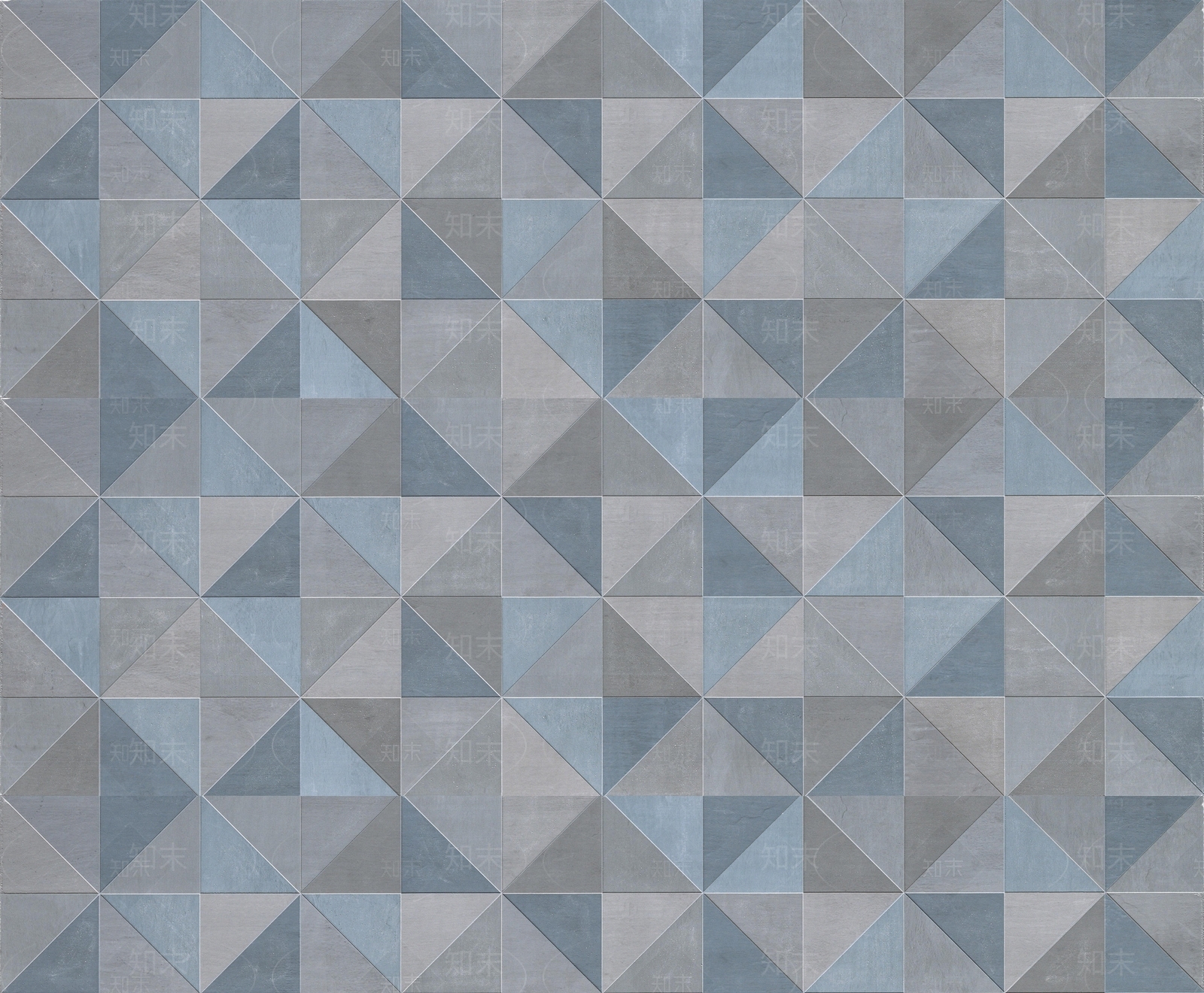 灰蓝色三角形几何拼花肌理墙布贴图下载【ID:1119777030】