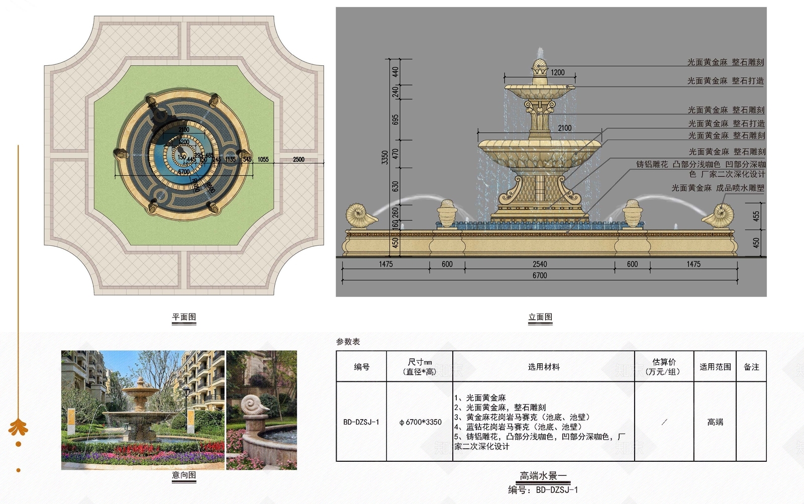 欧式喷泉叠水水景SU模型下载【ID:1119779324】