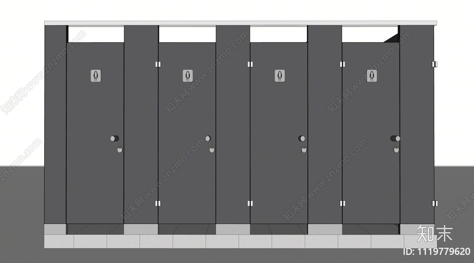现代卫生间隔断SU模型下载【ID:1119779620】
