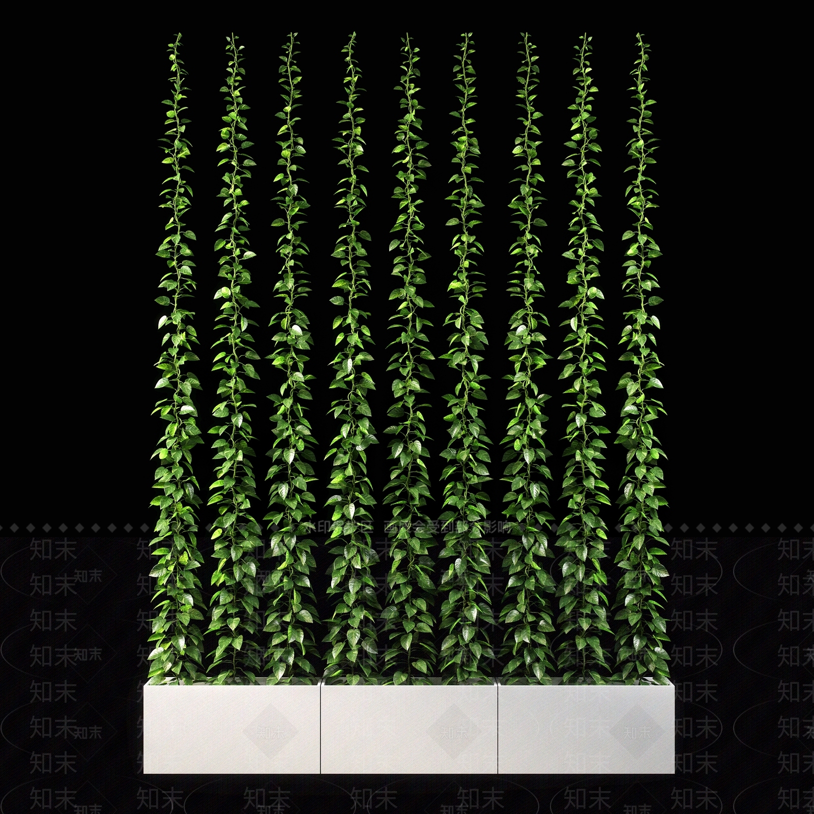 现代绿植藤蔓3D模型下载【ID:1119779807】
