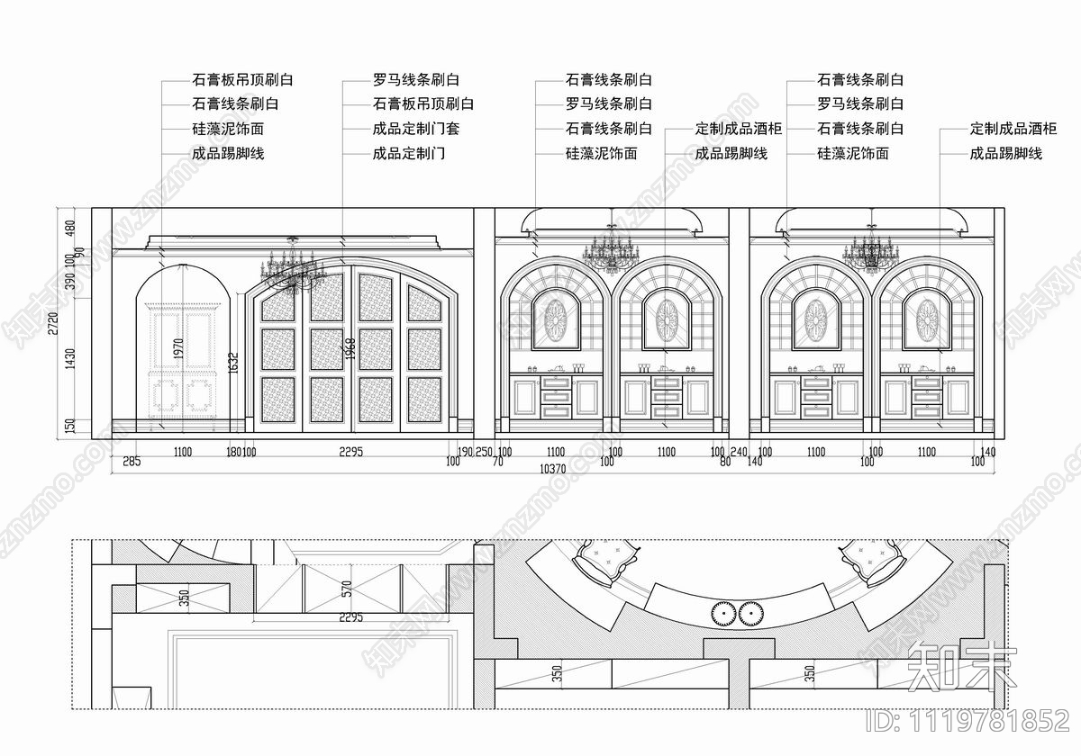 四层别墅私宅CAD设计施工图施工图下载【ID:1119781852】