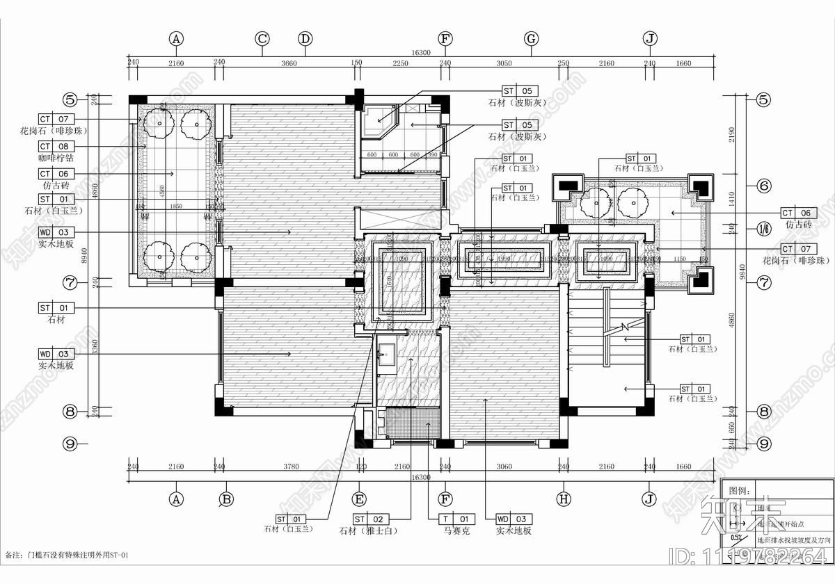 四层别墅CAD设计施工图cad施工图下载【ID:1119782264】