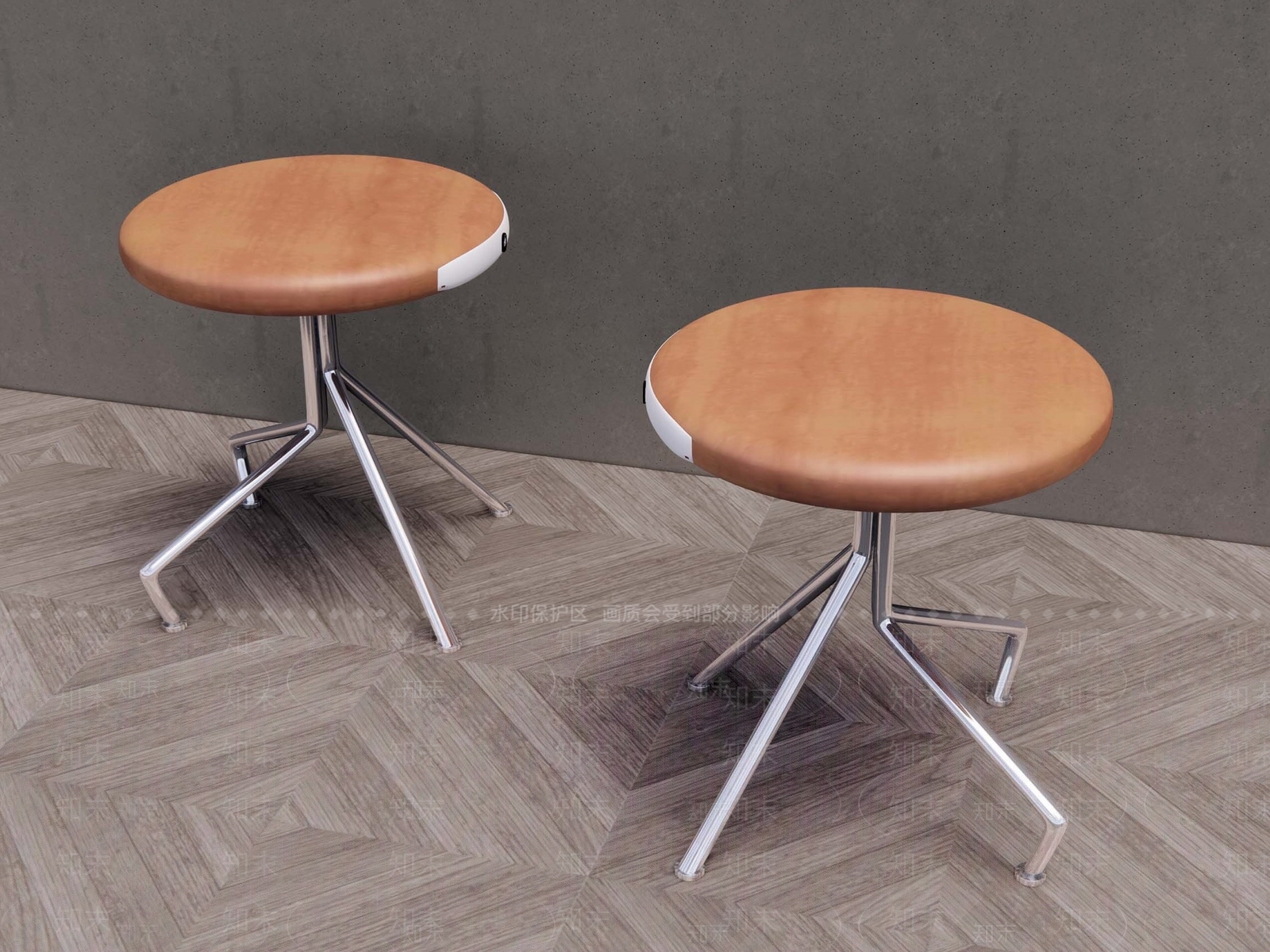 北欧圆凳SU模型下载【ID:1119828632】