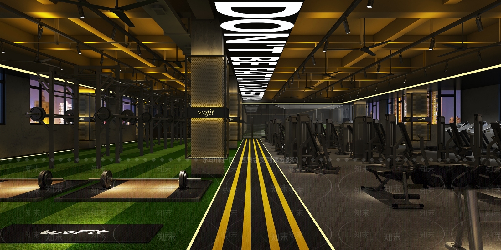 现代健身房3D模型下载【ID:1119829864】