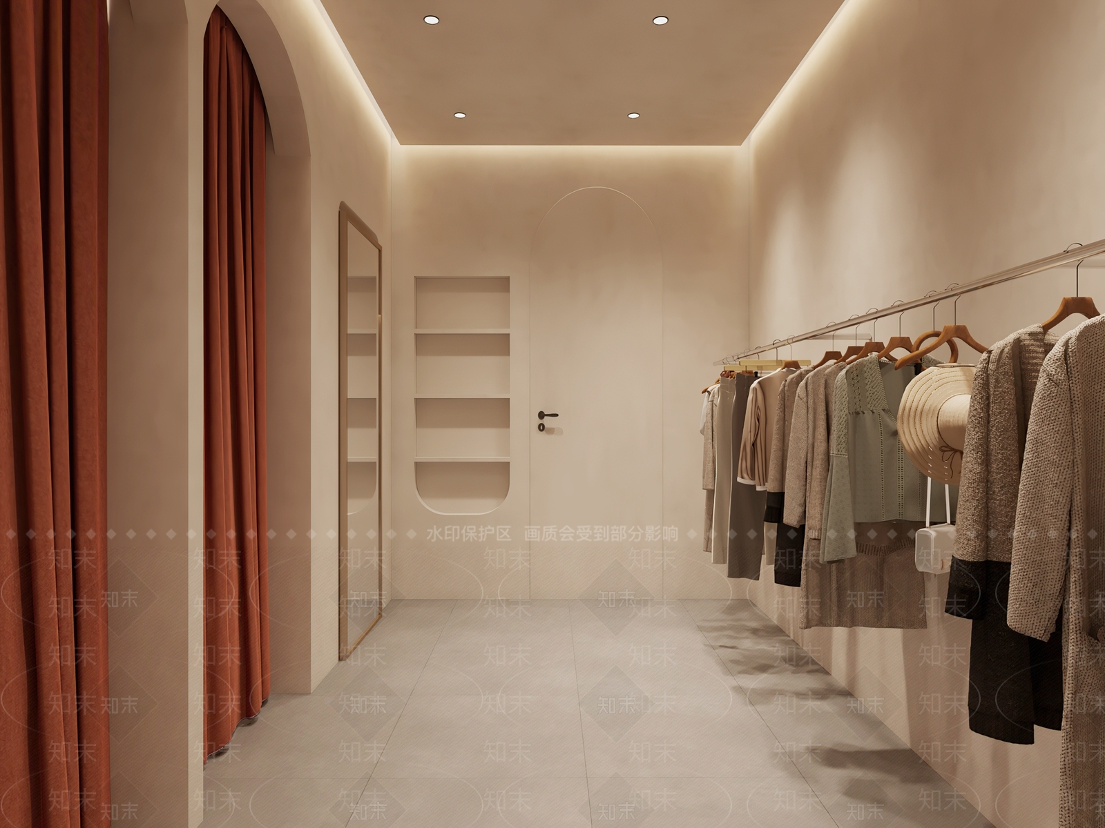 侘寂服装店3D模型下载【ID:1119834047】