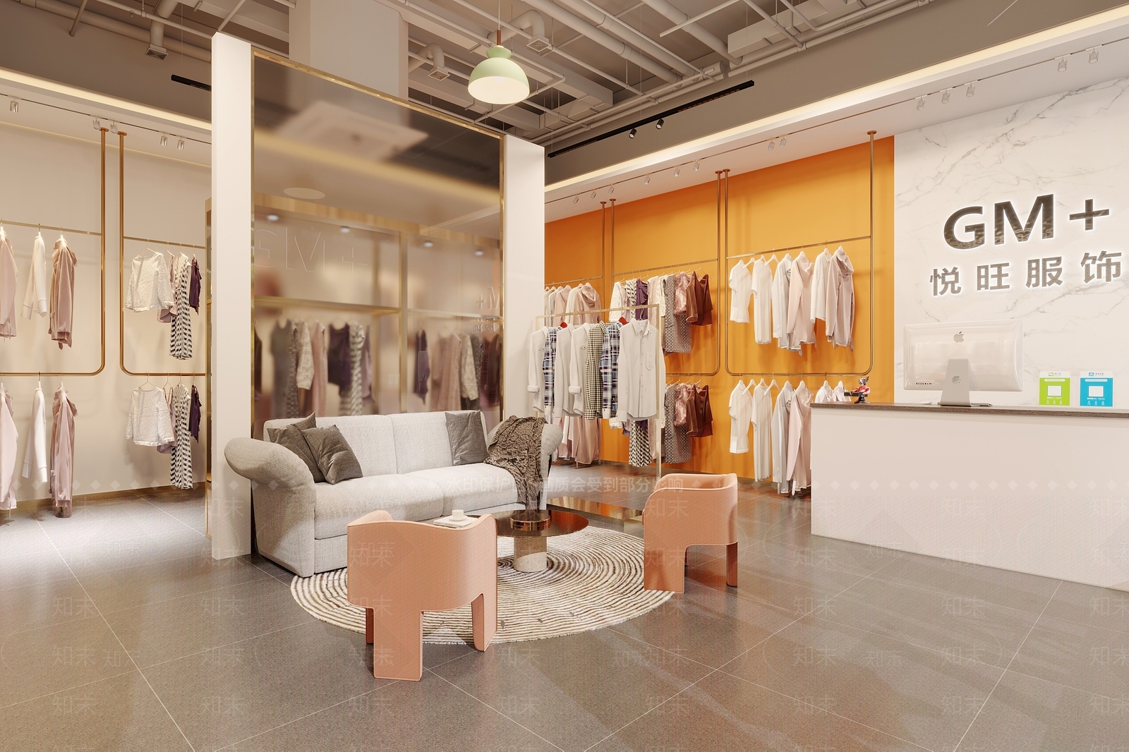 现代服装店3D模型下载【ID:1119916693】