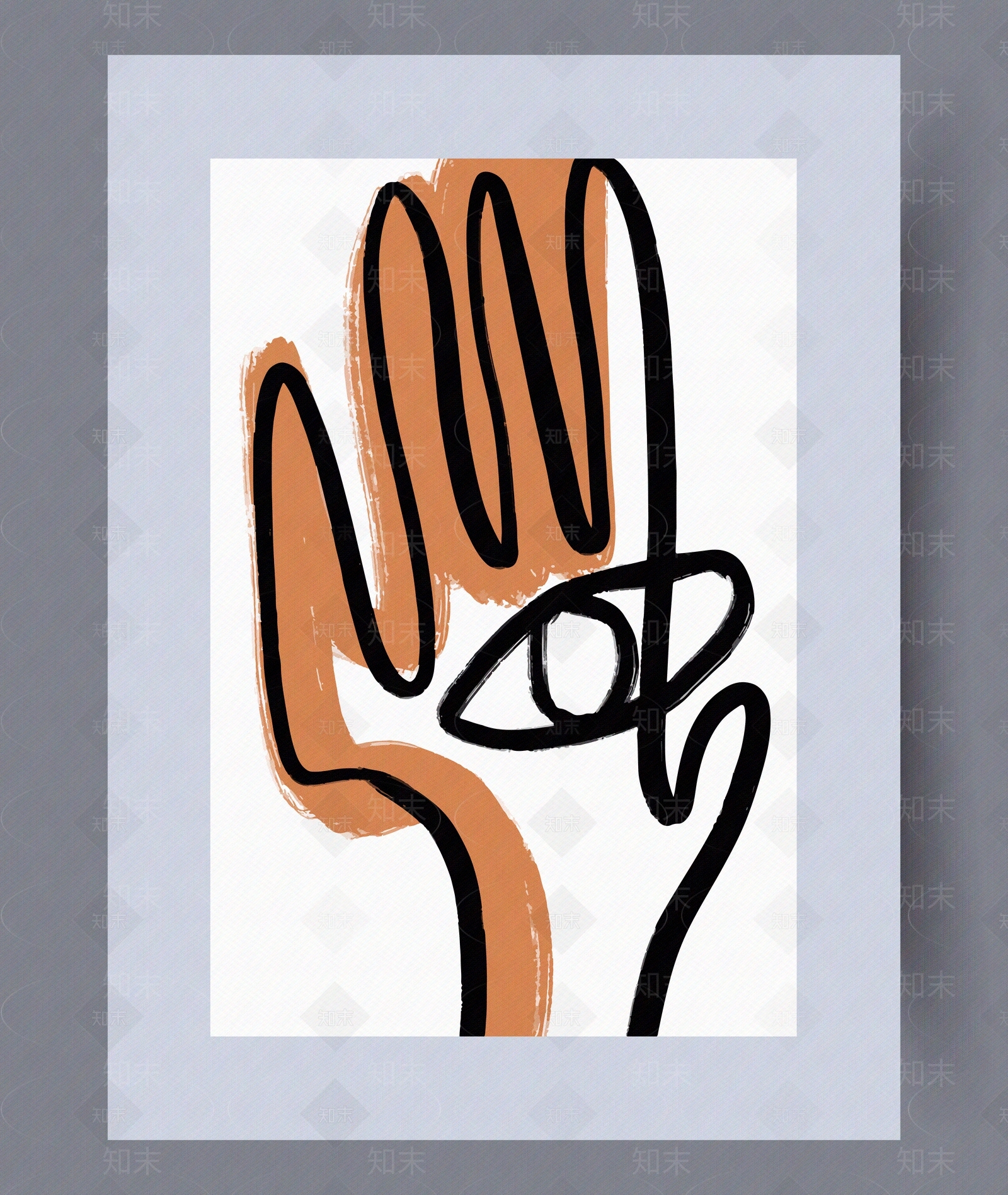 矢量抽象装饰画贴图下载【ID:1119948344】