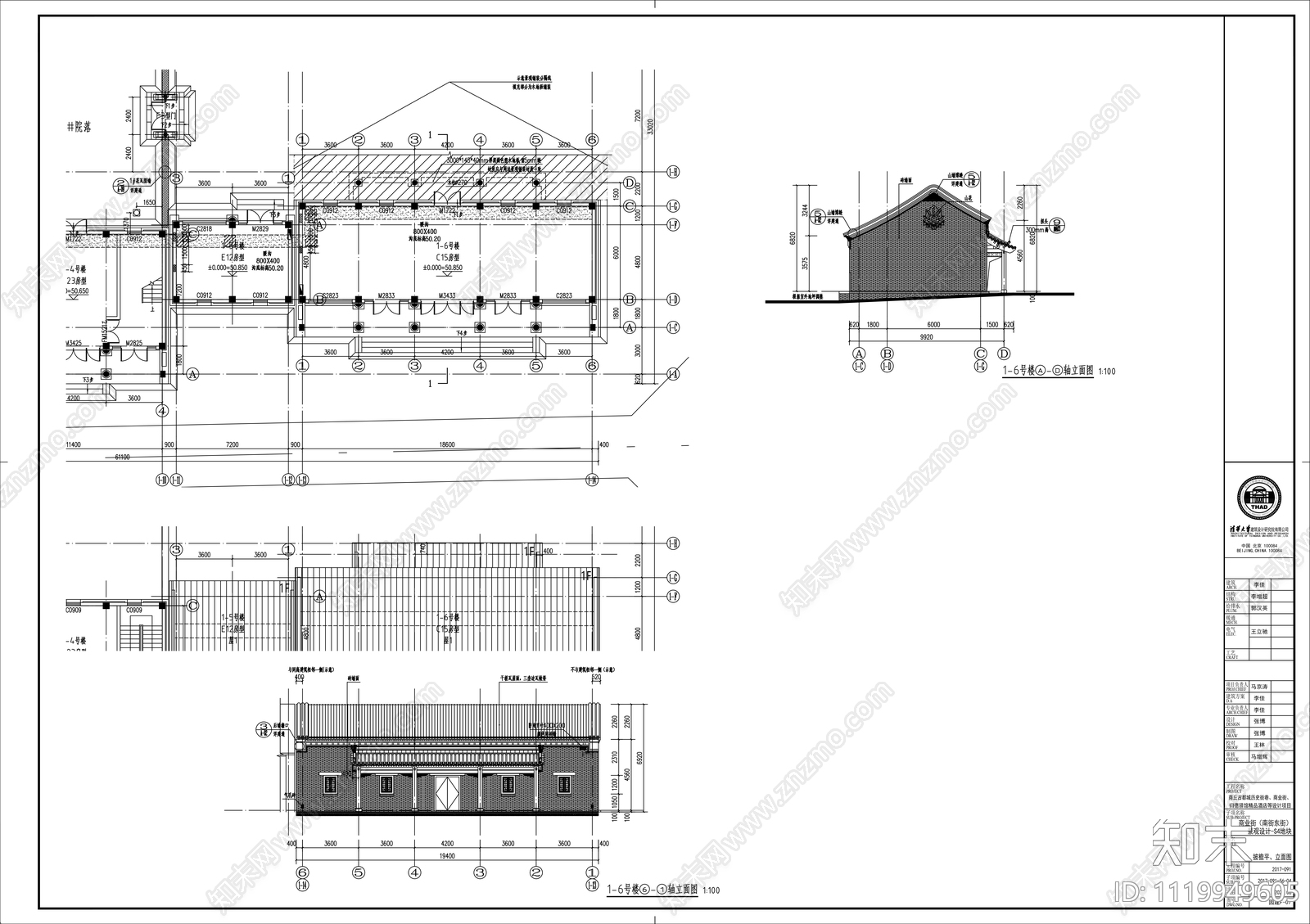 中式戏台建筑施工详图cad施工图下载【ID:1119949605】