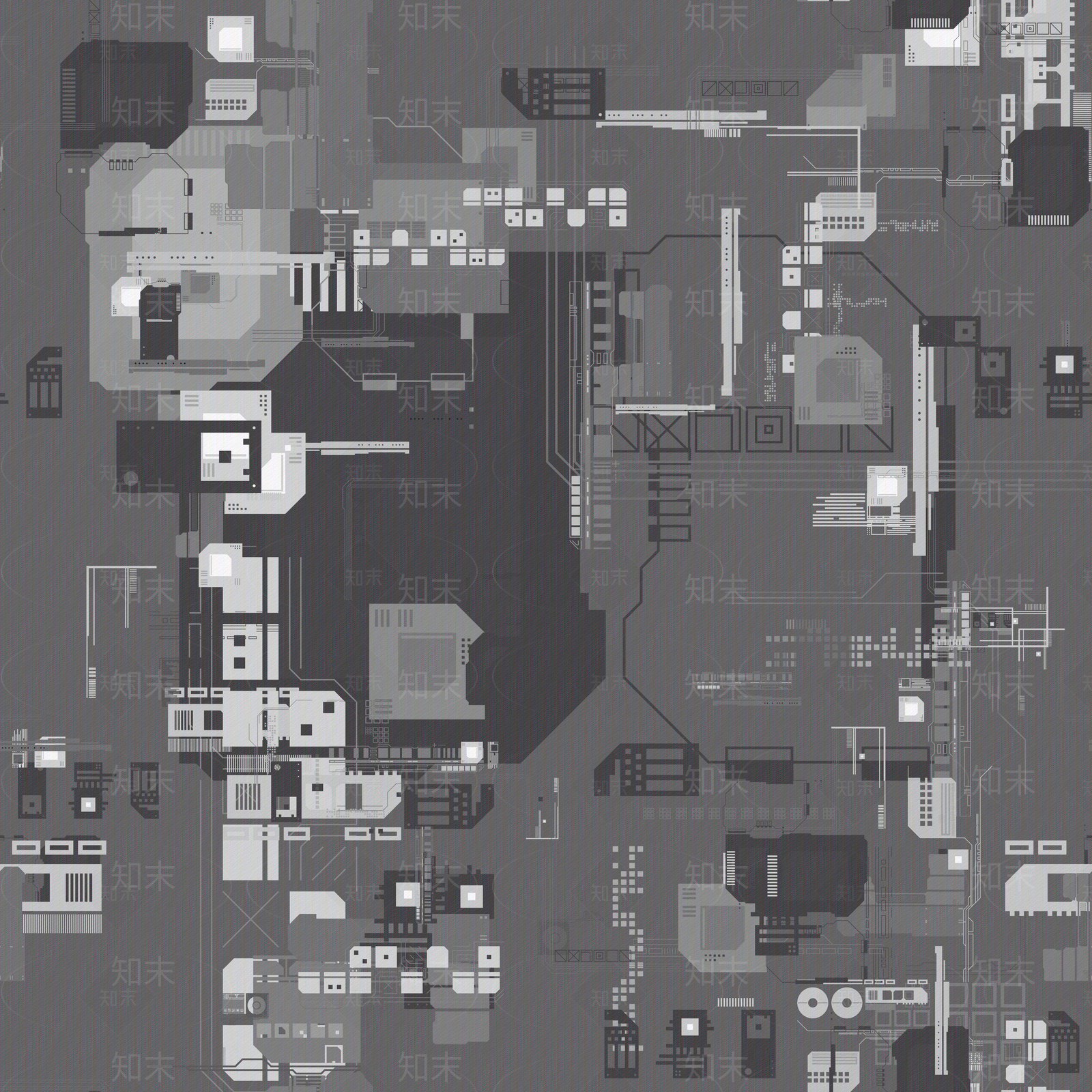 电路板置换贴图贴图下载【ID:1119953750】