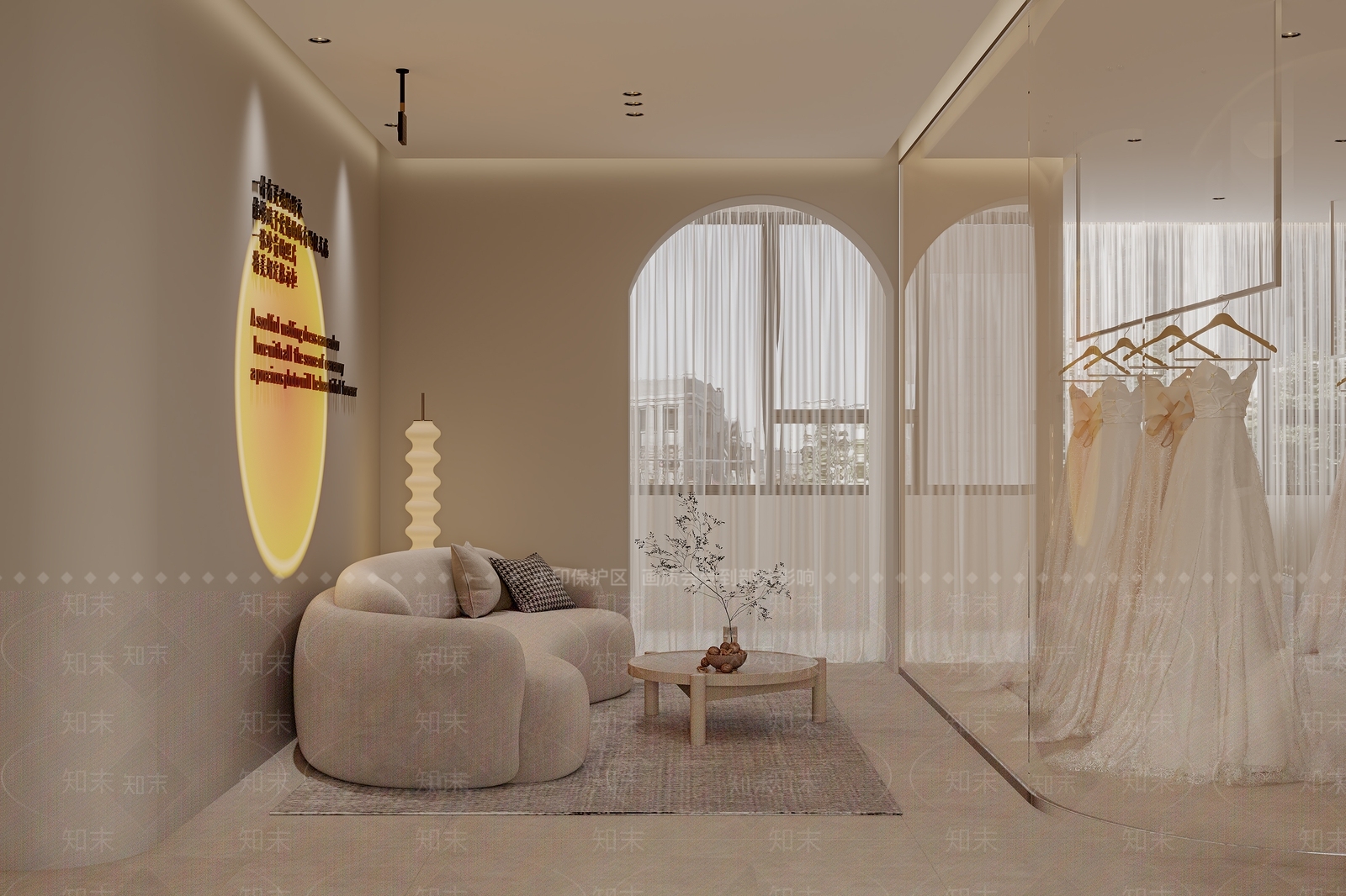 侘寂婚纱店3D模型下载【ID:1119955159】