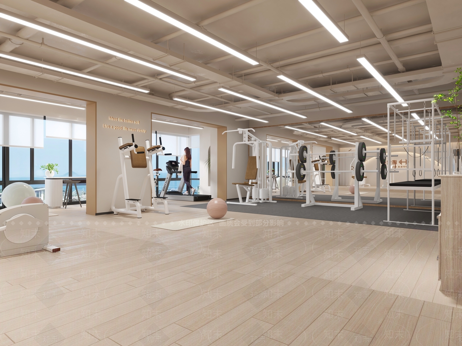 现代健身房3D模型下载【ID:1119962000】