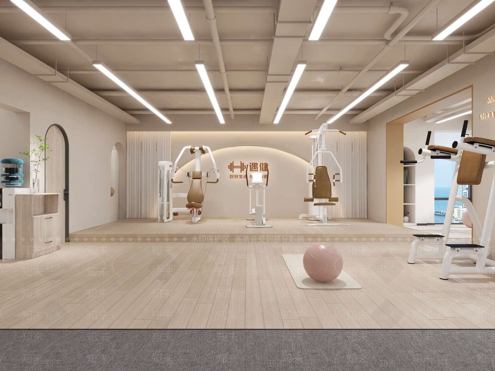 现代健身房3D模型下载【ID:1119962000】