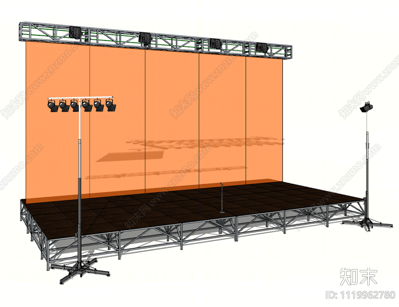 舞台娱乐器材SU模型下载【ID:1119962780】