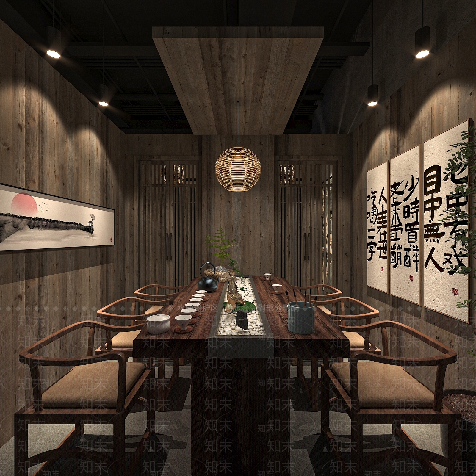 工业风茶馆3D模型下载【ID:1119964597】