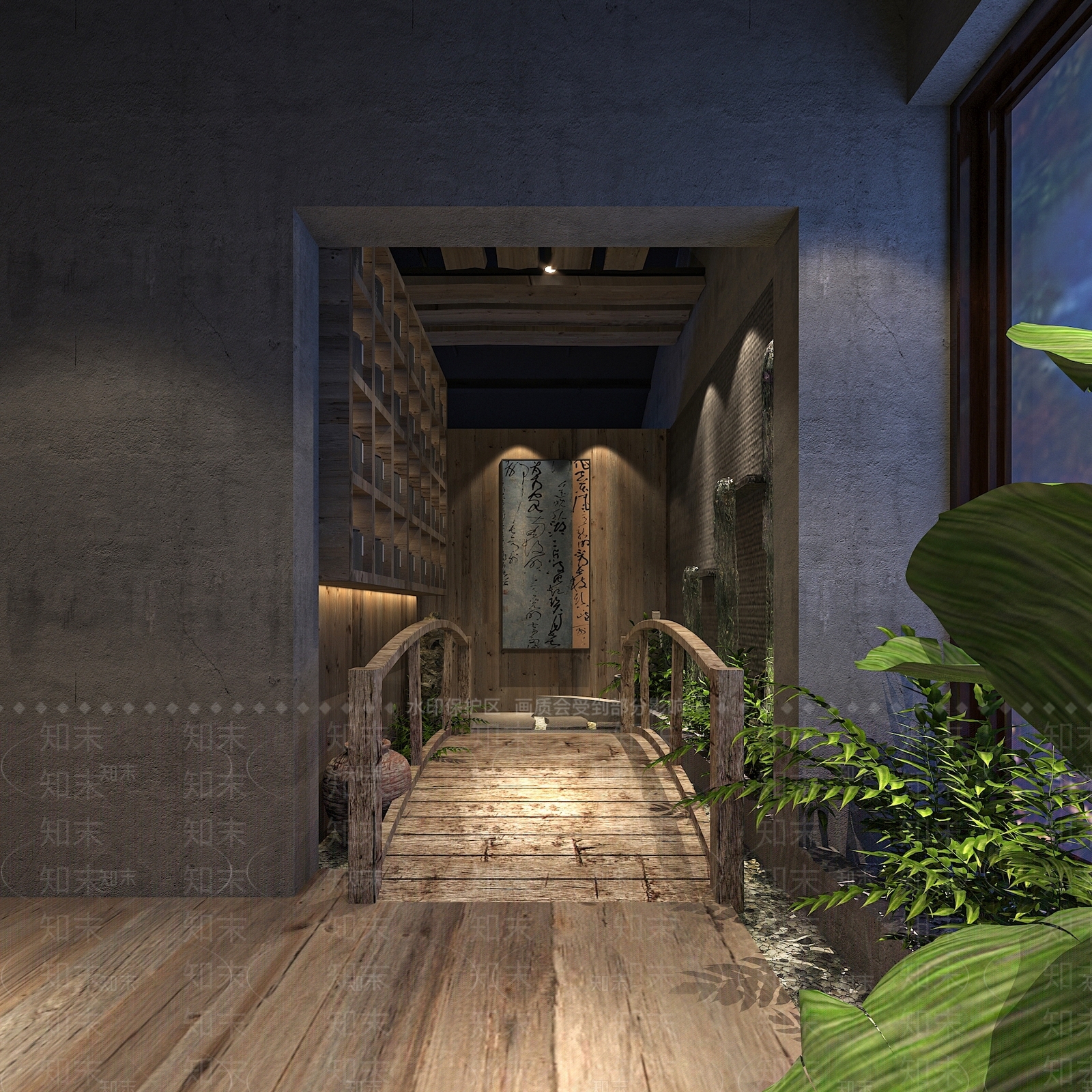 工业风茶馆3D模型下载【ID:1119964597】