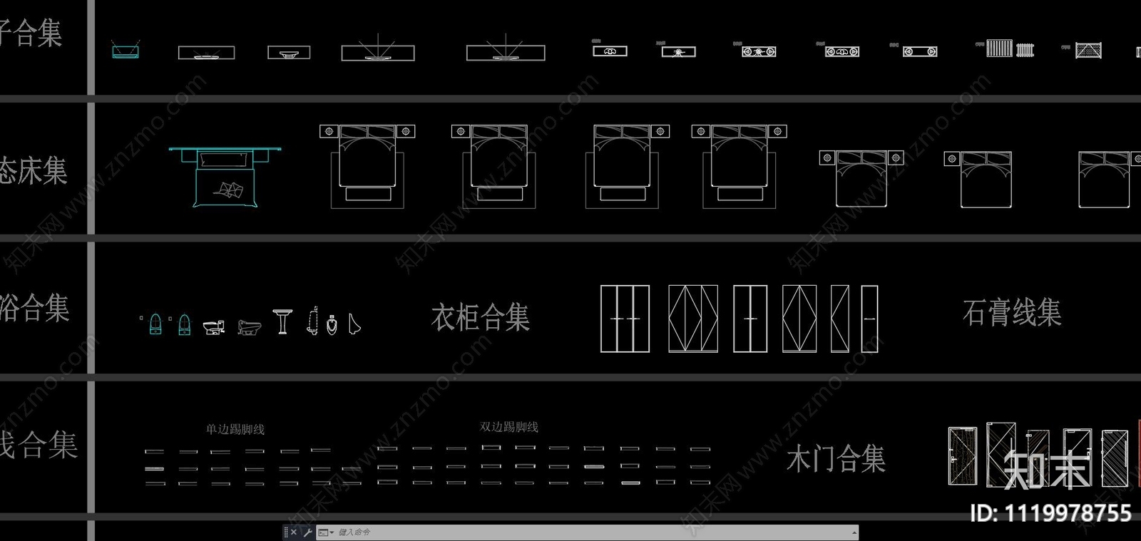 2022室内家装动态平面图库施工图下载【ID:1119978755】