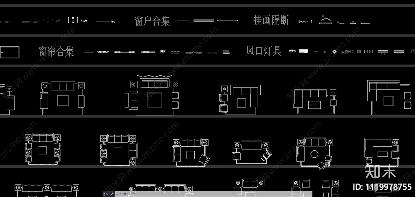 2022室内家装动态平面图库施工图下载【ID:1119978755】