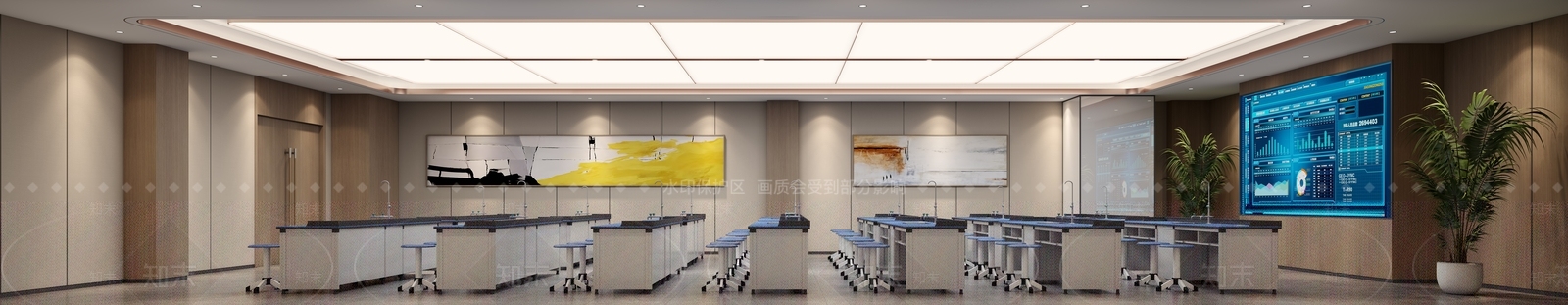 现代指挥控制室3D模型下载【ID:1120020670】