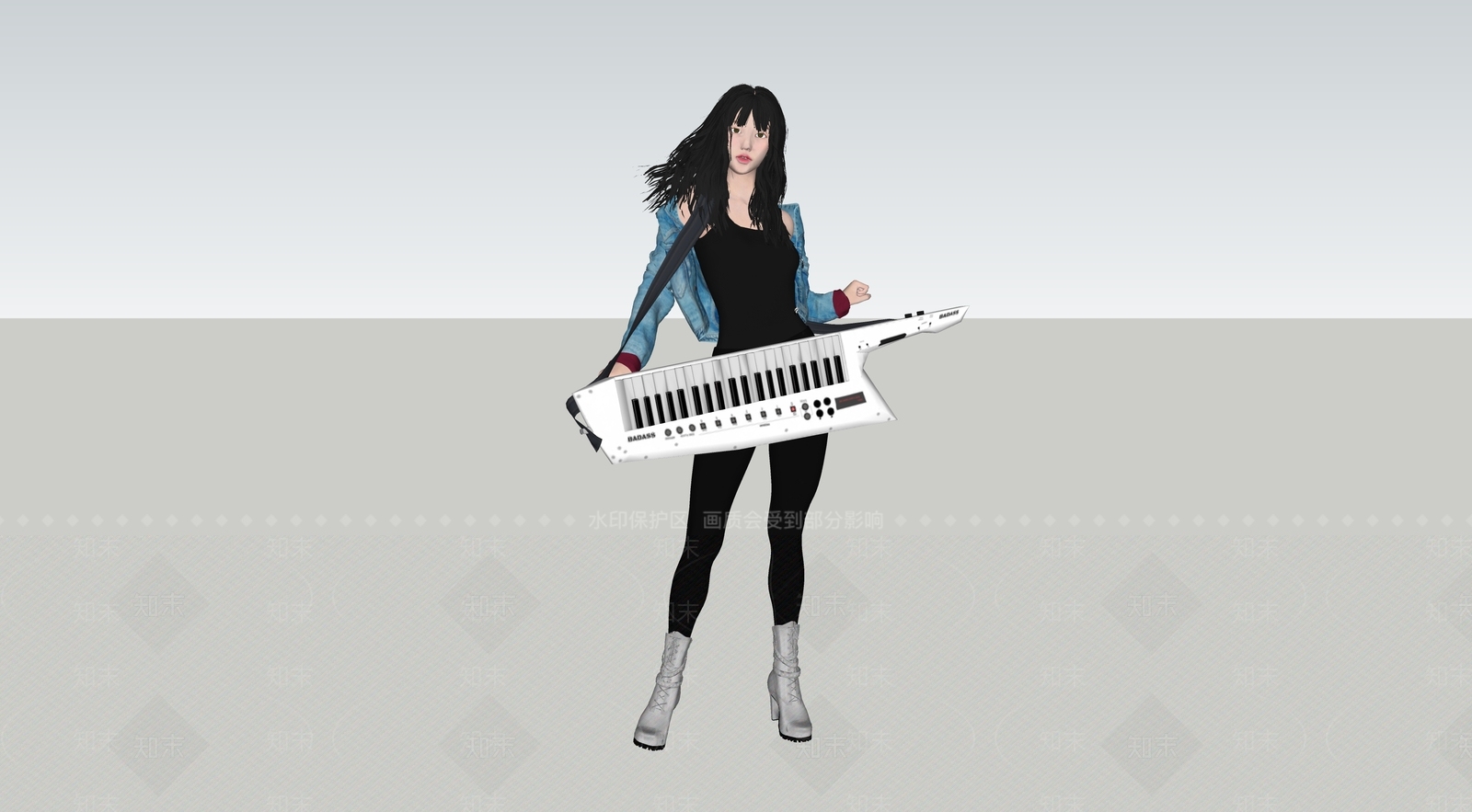 女人SU模型下载【ID:1120024369】
