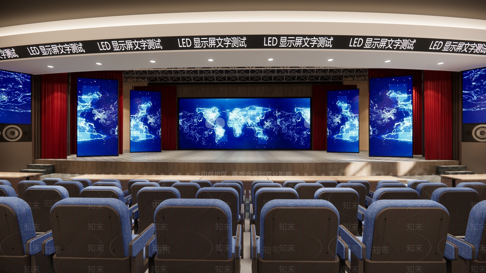 现代报告厅SU模型下载【ID:1120026499】
