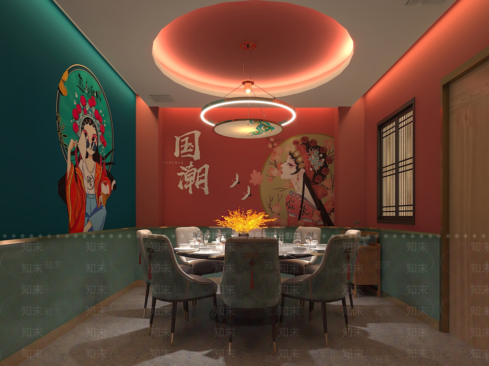 现代烧烤店3D模型下载【ID:1120432471】