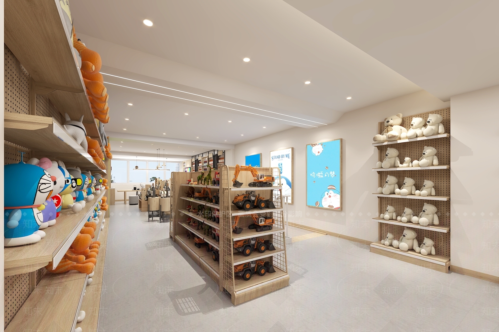 现代风格哆啦A梦主题便利店3D模型下载【ID:1120038626】