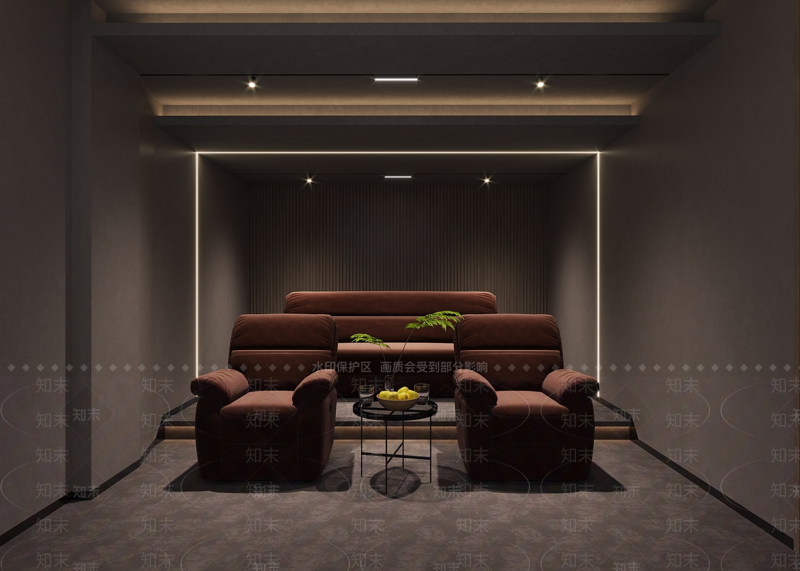 现代影音室3D模型下载【ID:1120078018】