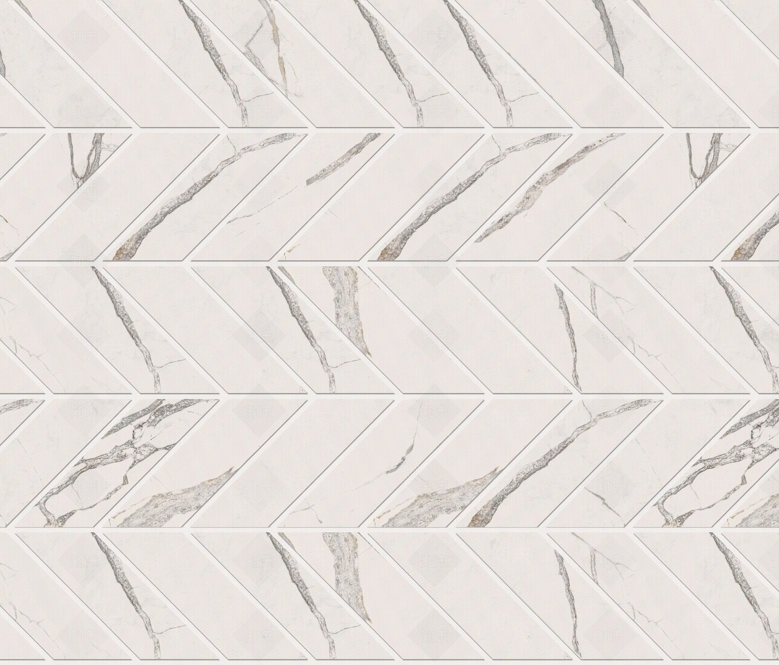 白色大理石鱼骨拼花瓷砖贴图下载【ID:1120083445】